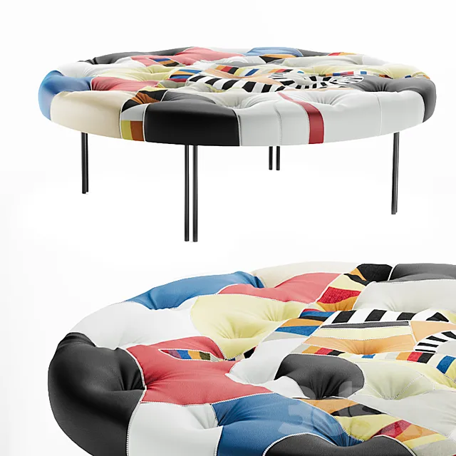 Pouffe IlLoft | POUFF PATCHWORK 110 3D Model