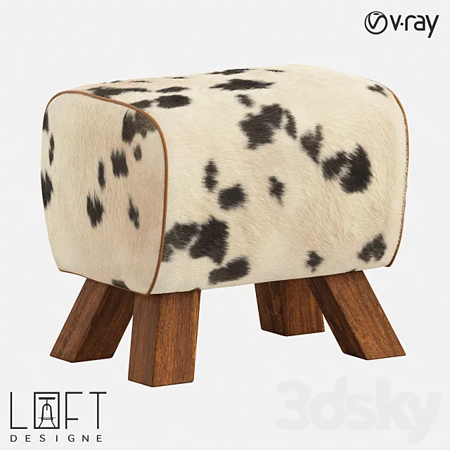 Pouffe LoftDesigne 2197 model 3DModel Pouffe LoftDesigne 2197 model 3DModel
