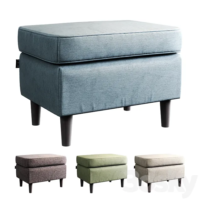 Pouffe Mix factory Leset 3D Model Pouffe Mix factory Leset 3D Model