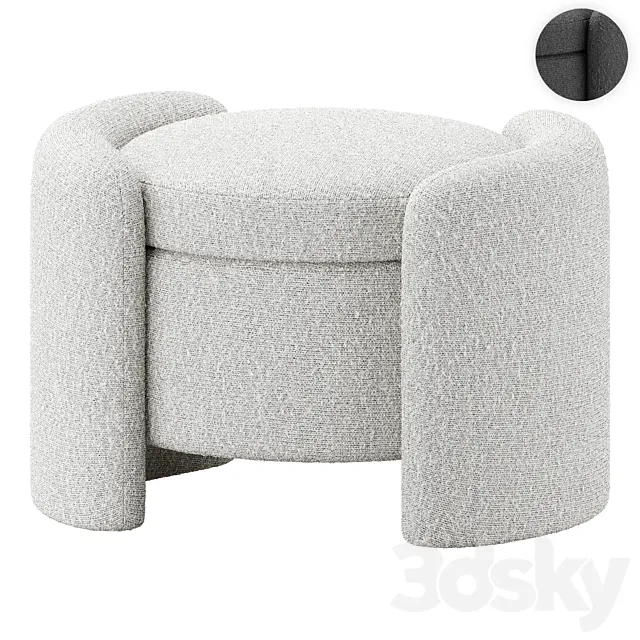 Pouffe Nebula by ENGLISH ELM 3D Model Pouffe Nebula by ENGLISH ELM 3D Model