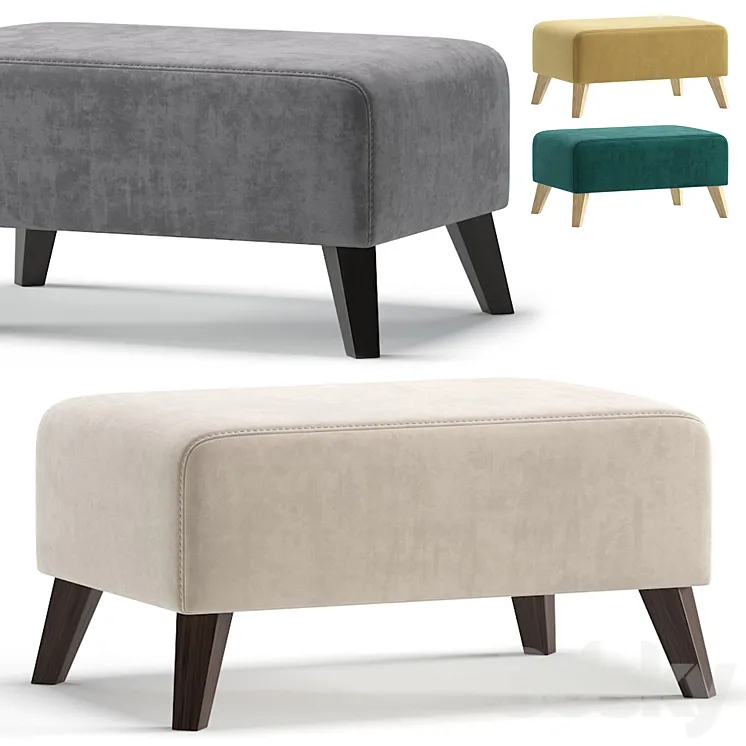 Pouffe Newbury 4 Colors Version divan.ru\/Пуф Ньюбери диван.ру 3D Model Free Download