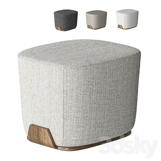 Pouffe Olos Bonaldo 3D Model Pouffe Olos Bonaldo 3D Model