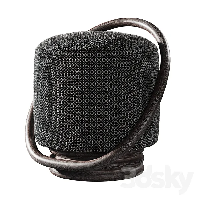 Pouffe porada smile 3D Model Pouffe porada smile 3D Model