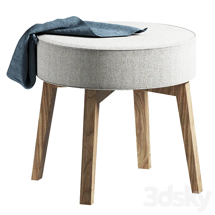 pouffe RIK DOIMO SALOTTI 3D Model Free Download