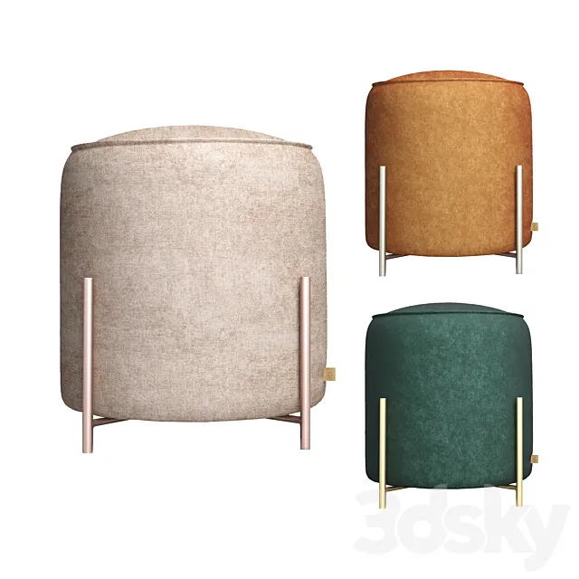 Pouffe STØNE 3D Model Pouffe STØNE 3D Model