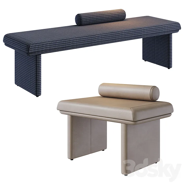 Pouffe ZERO by Turri 3D Model Free Download