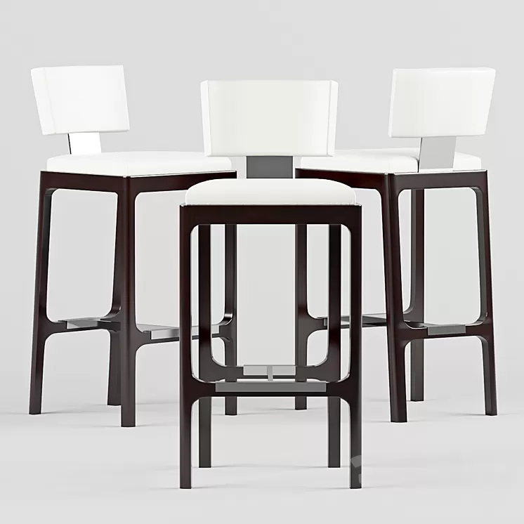 Povell Bonnell Gramercy Stool 3D Model Povell Bonnell Gramercy Stool 3D Model