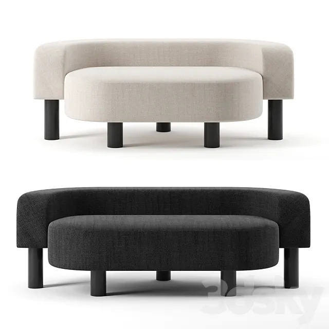 Pow sofa by Pulpo 3D Model