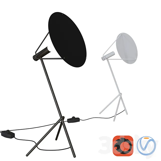 Powell LED Table Lamp 3D Model Powell LED Table Lamp 3D Model