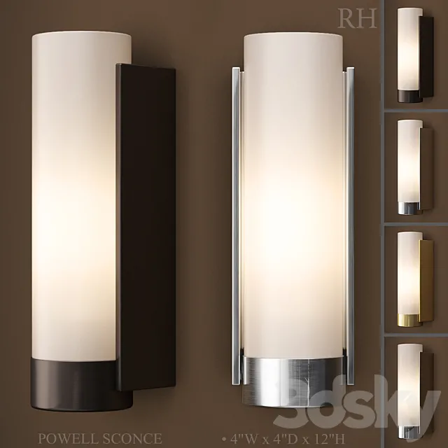 POWELL sCONCE 3DModel POWELL sCONCE 3DModel