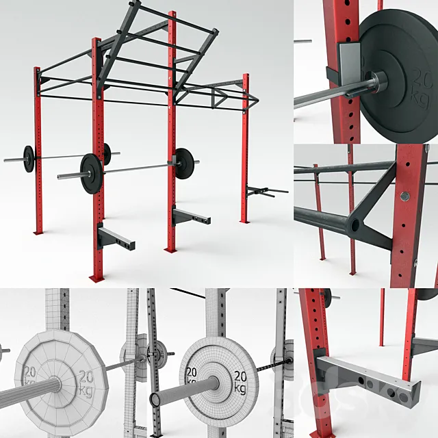 Power Frame for CrossFit 3D Model