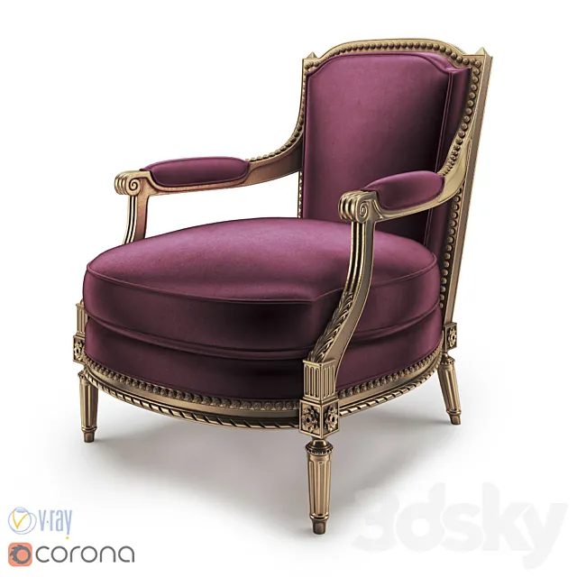 Pozzoli SX-161 armchair 3DModel