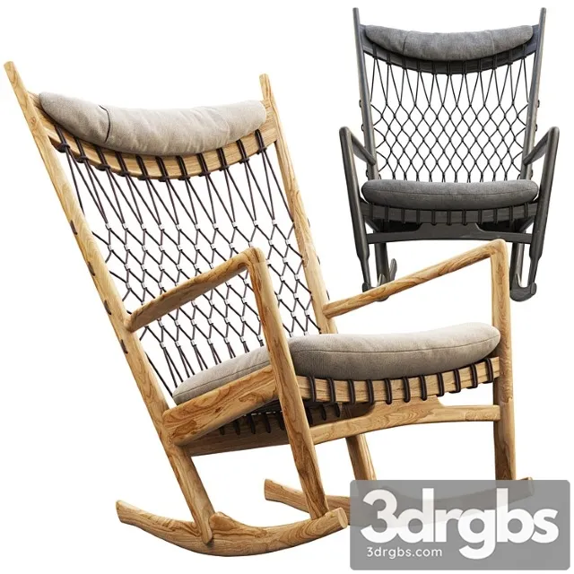 Pp124 rocking chair 3D Model Download