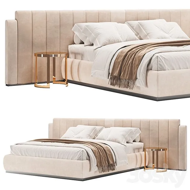 PR 61 Bed By Stella del Mobile 3D Model PR 61 Bed By Stella del Mobile 3D Model
