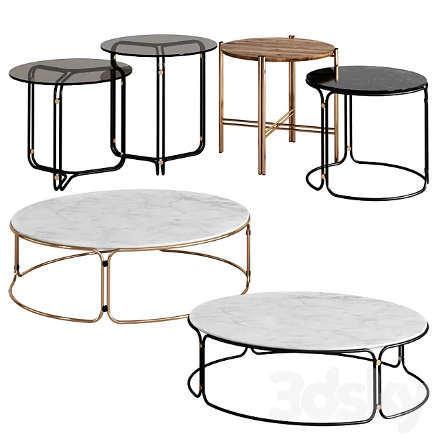 praddy Bamboo Tables 3DModel