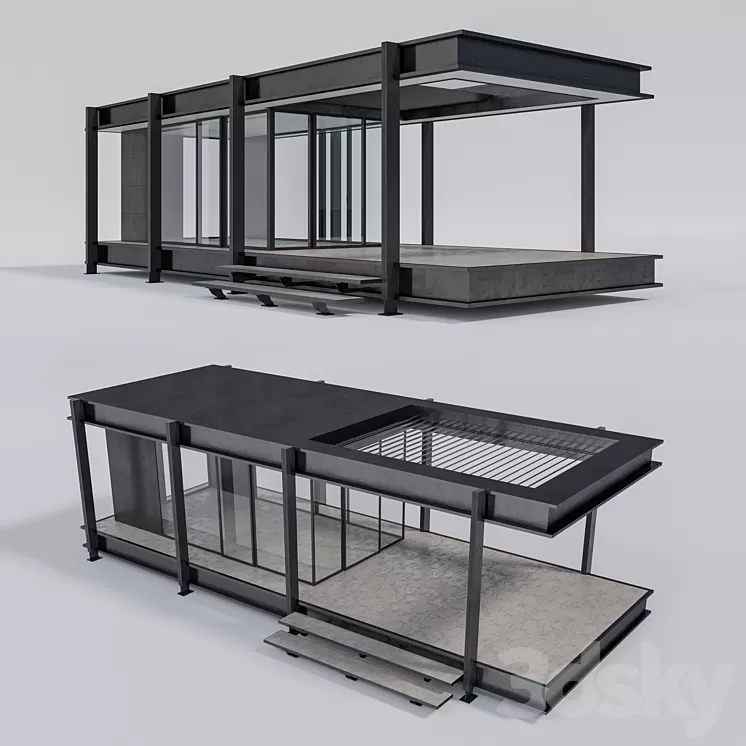 Pratic brera b pergolas 3D Model Pratic brera b pergolas 3D Model