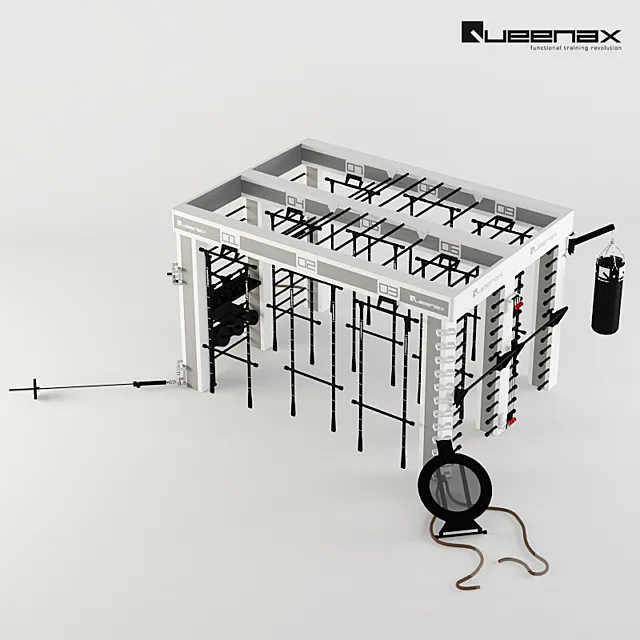 Precor Queenax Functional Training 3D Model