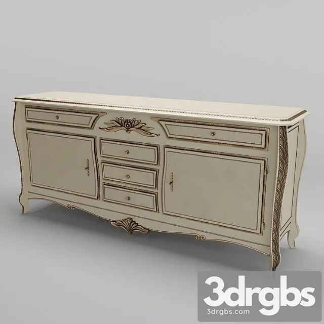 Pregno savoy sideboard sa3c 2 3D Model Download
