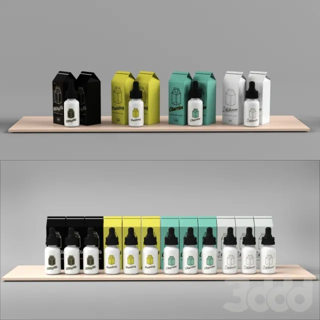 Premium Fluid for electronic cigarettes 3D Model