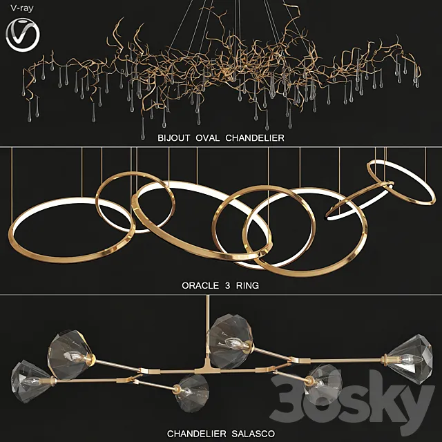 Premium PRO Trend Lighting Chandeliers 3DModel Premium PRO Trend Lighting Chandeliers 3DModel