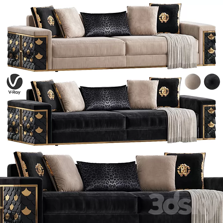 Prens metal sofa 3D Model Free Download