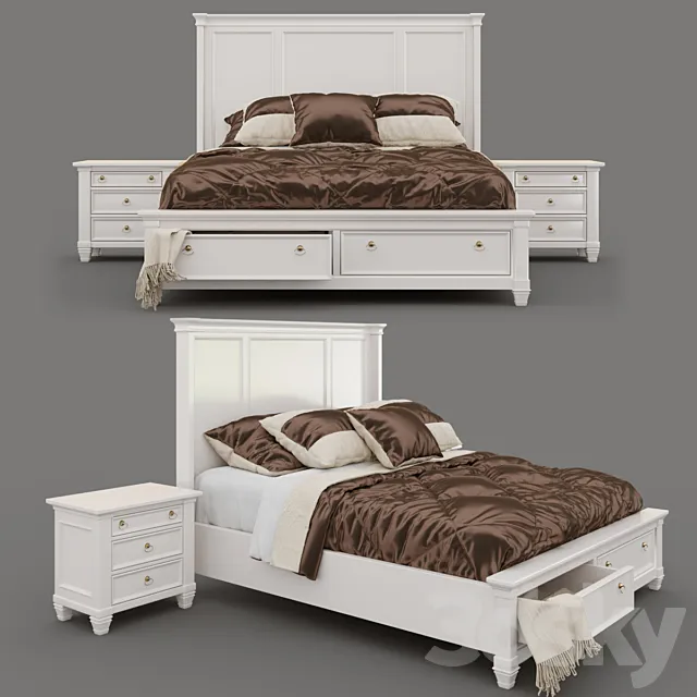 Prentice bed 3D Model Prentice bed 3D Model