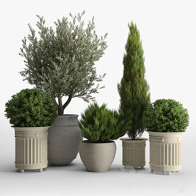 prescott planter set 3DModel prescott planter set 3DModel