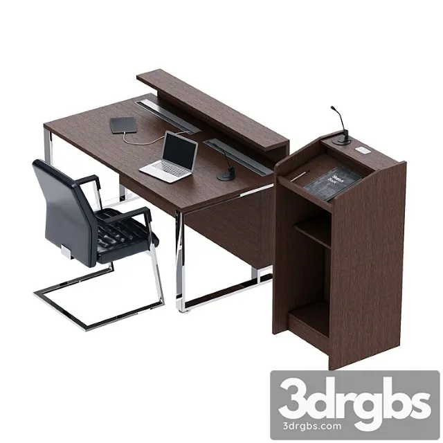 Presidium table and tribune las i-meet 2 3D Model Download