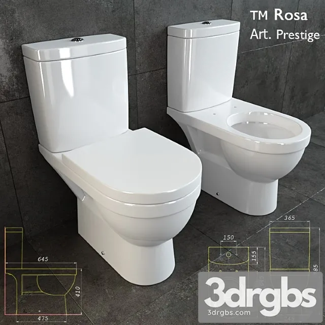 Prestige Toilet 1 3D Model Download