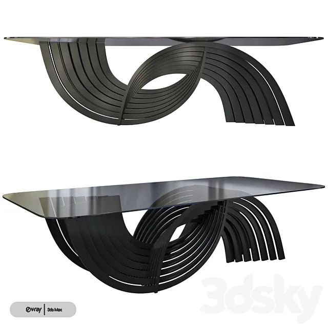 Prieto Studio Nova Table 3DModel