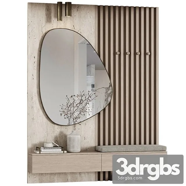 Prikhozhaia Modulnaia V Sovremennom Stile Minimalizm 06 3D Model Download