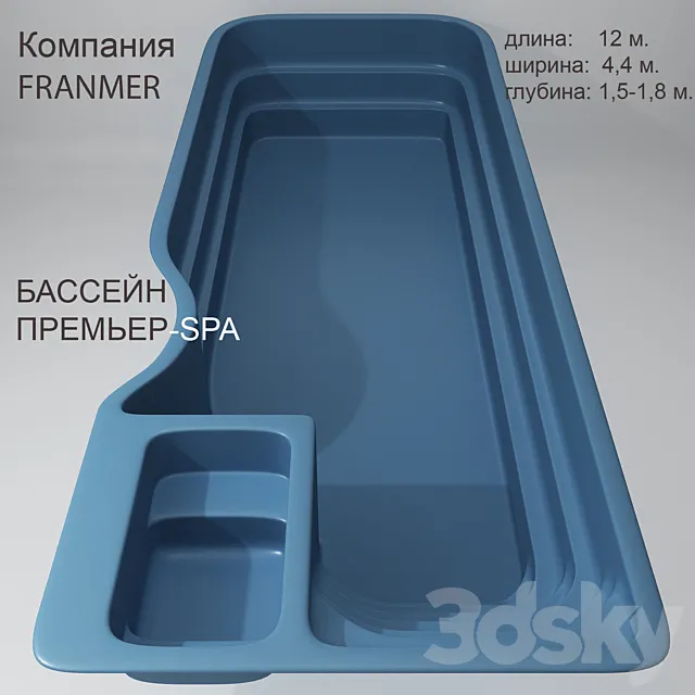 Prime pool-spa 3D Model