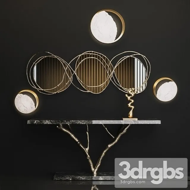 Primitive Console Set 3D Model Download