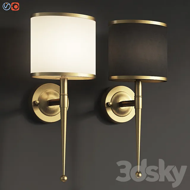 Primo Wall Light Gold 3DModel Primo Wall Light Gold 3DModel