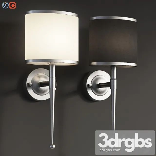 Primo wall sconce polished chrome 3D Model Download