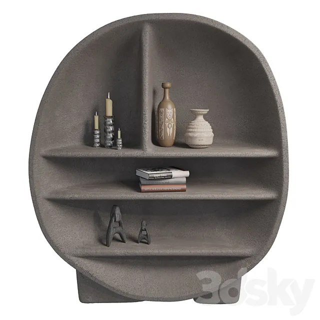 PRIMORDIAL – bookcase 3DModel