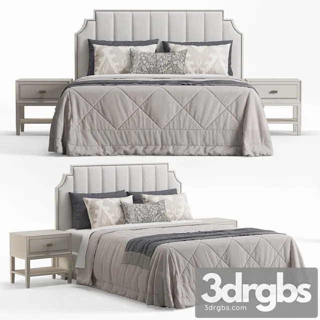 Princeton Step Rectangular Upholstered Bed 3D Model Download Princeton Step Rectangular Upholstered Bed 3D Model Download