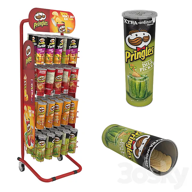 Pringles stand 3D Model