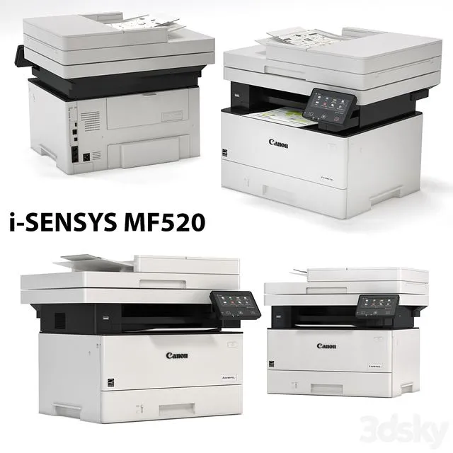 Printer Canon i-SENSYS MF520 Multifunction Printer 3D Model