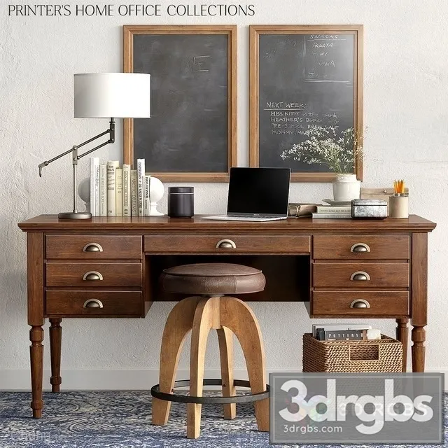 Printer Home Office Collectons 3D Model Download