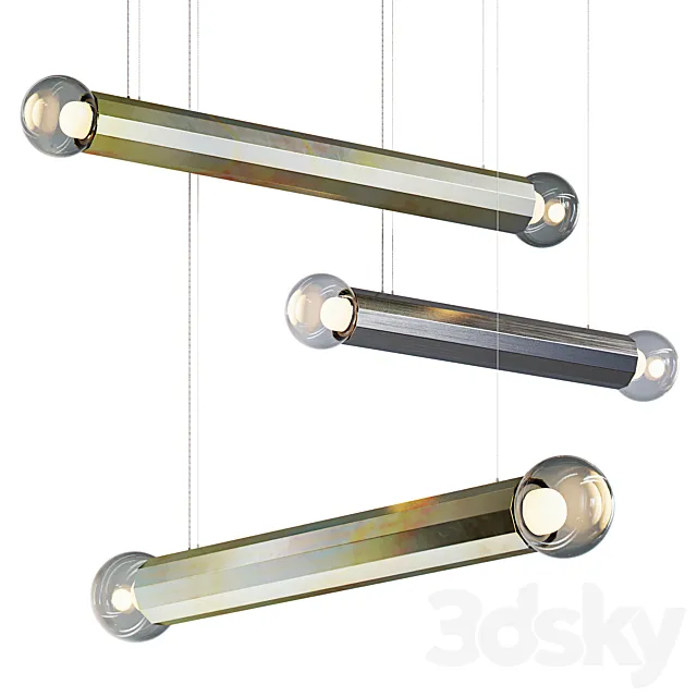 PRISMA DOUBLE | Pendant lamp from BROKIS 3D Model PRISMA DOUBLE | Pendant lamp from BROKIS 3D Model