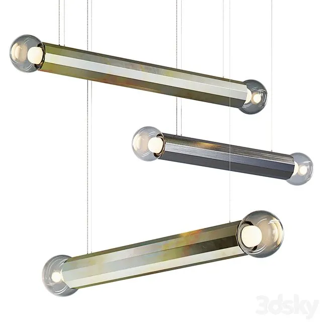 PRISMA DOUBLE Pendant Lamp from BROKIS 3D Model PRISMA DOUBLE Pendant Lamp from BROKIS 3D Model