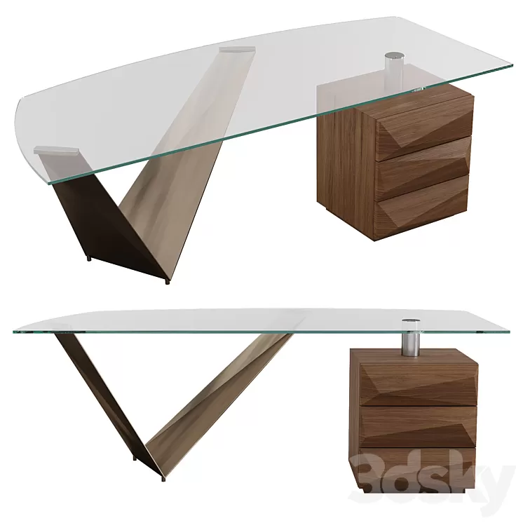 Prisma steel desk by Reflex 3D Model Free Download Prisma steel desk by Reflex 3D Model Free Download