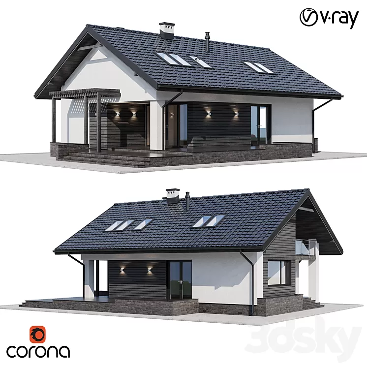 Privat house 3 3D Model