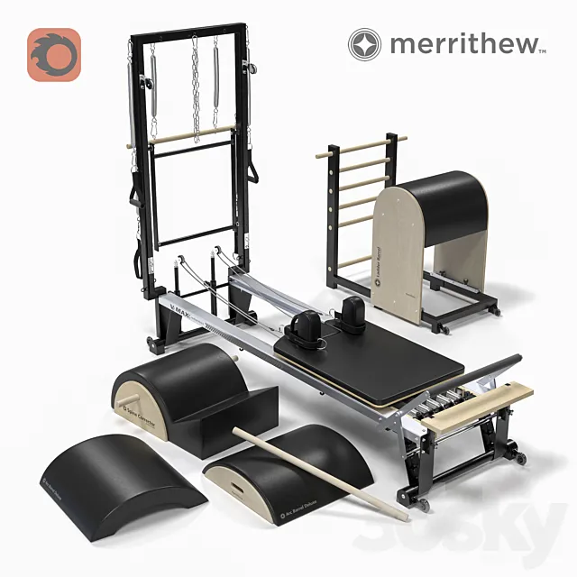 Professional equipment for Pilates Merrithew 3D Model