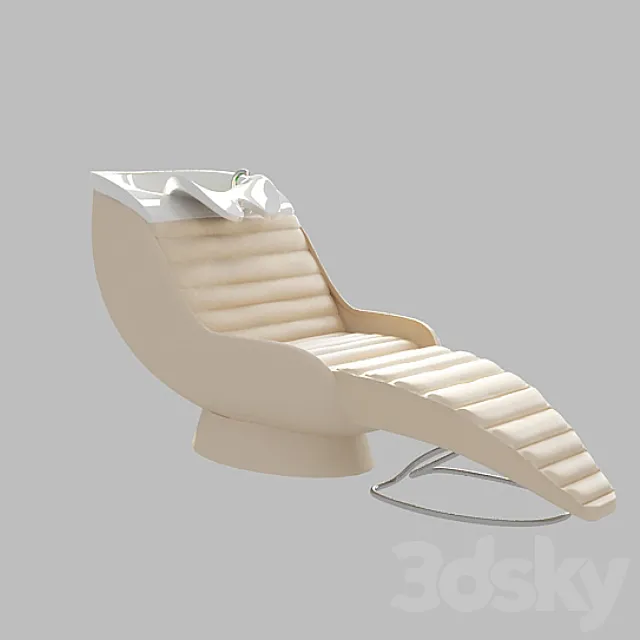 “profi” armchair-wash heads. furniture for hairdressing salon 3DModel