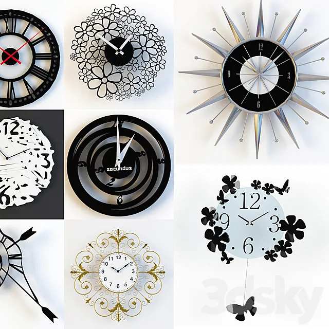 “PROFI” Декоративные часы 3D Model “PROFI” Декоративные часы 3D Model