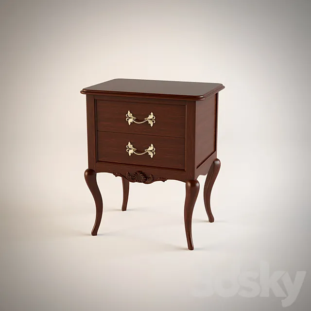 “PROFI” Прикроватная тумба Людовика 14 3D Model