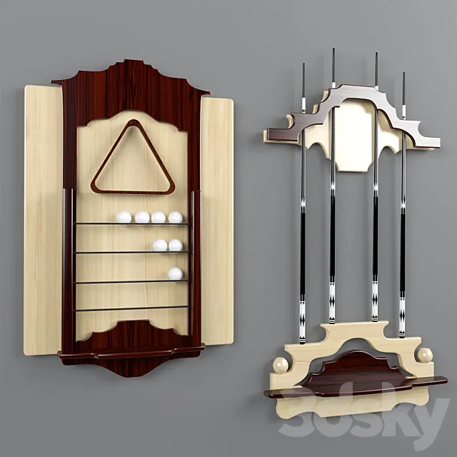 “PROFI” Принадлежности для бильярда 3D Model