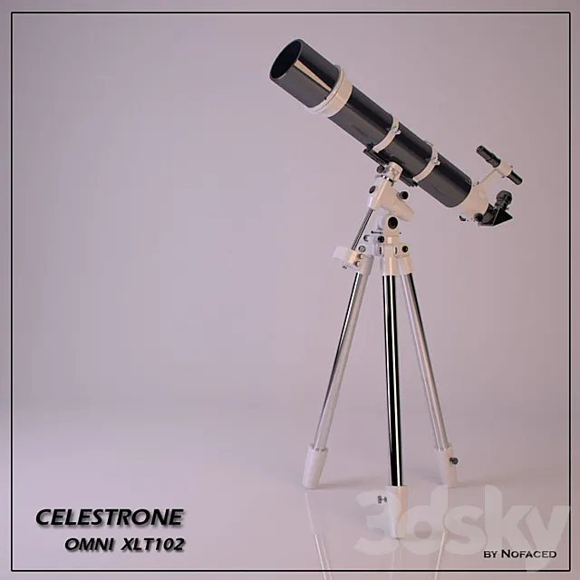 PROFi telescope. celestron omni xlt102 3DModel PROFi telescope. celestron omni xlt102 3DModel